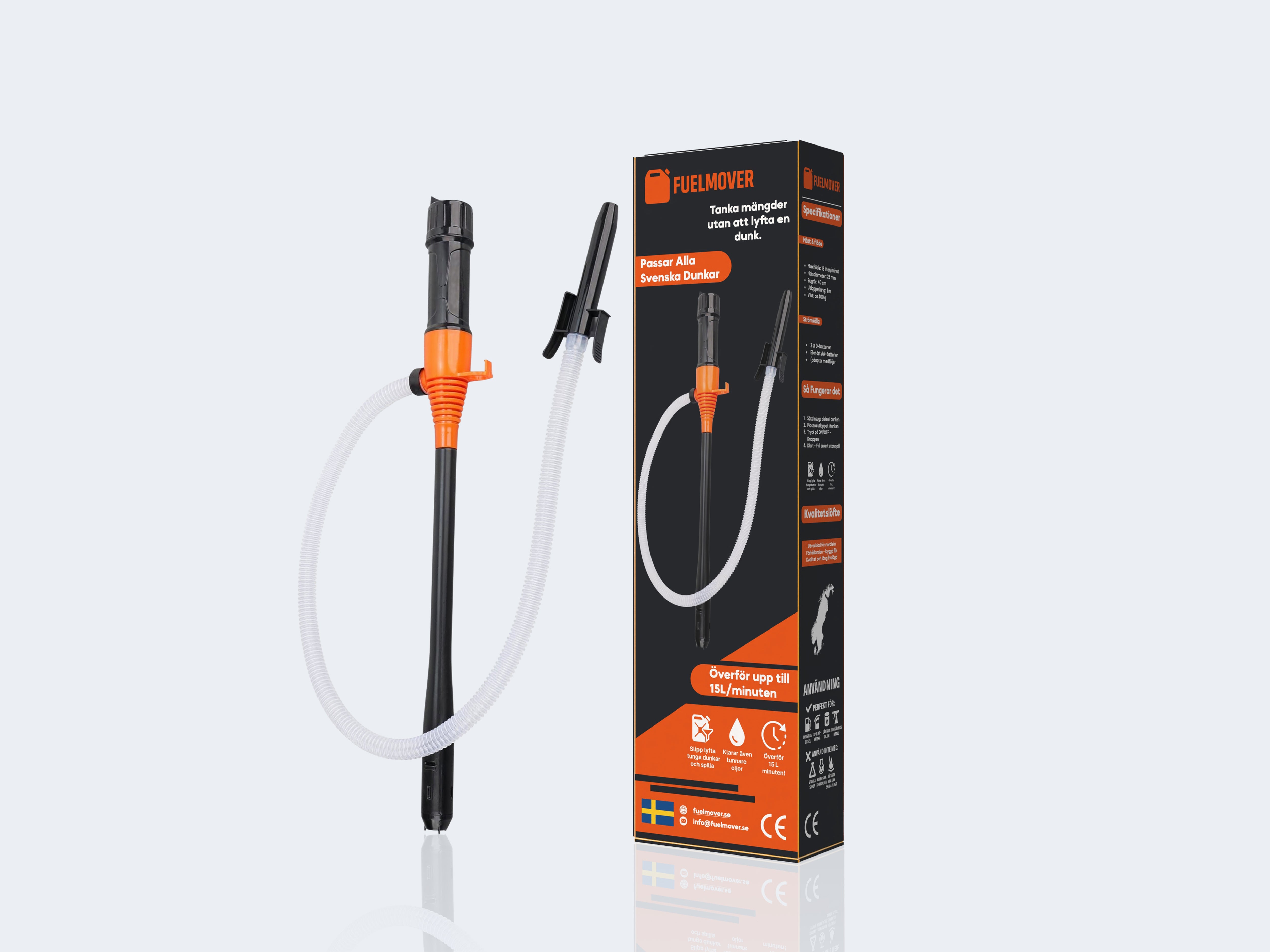 FuelMover - Tanka mängder utan att lyfta en dunk