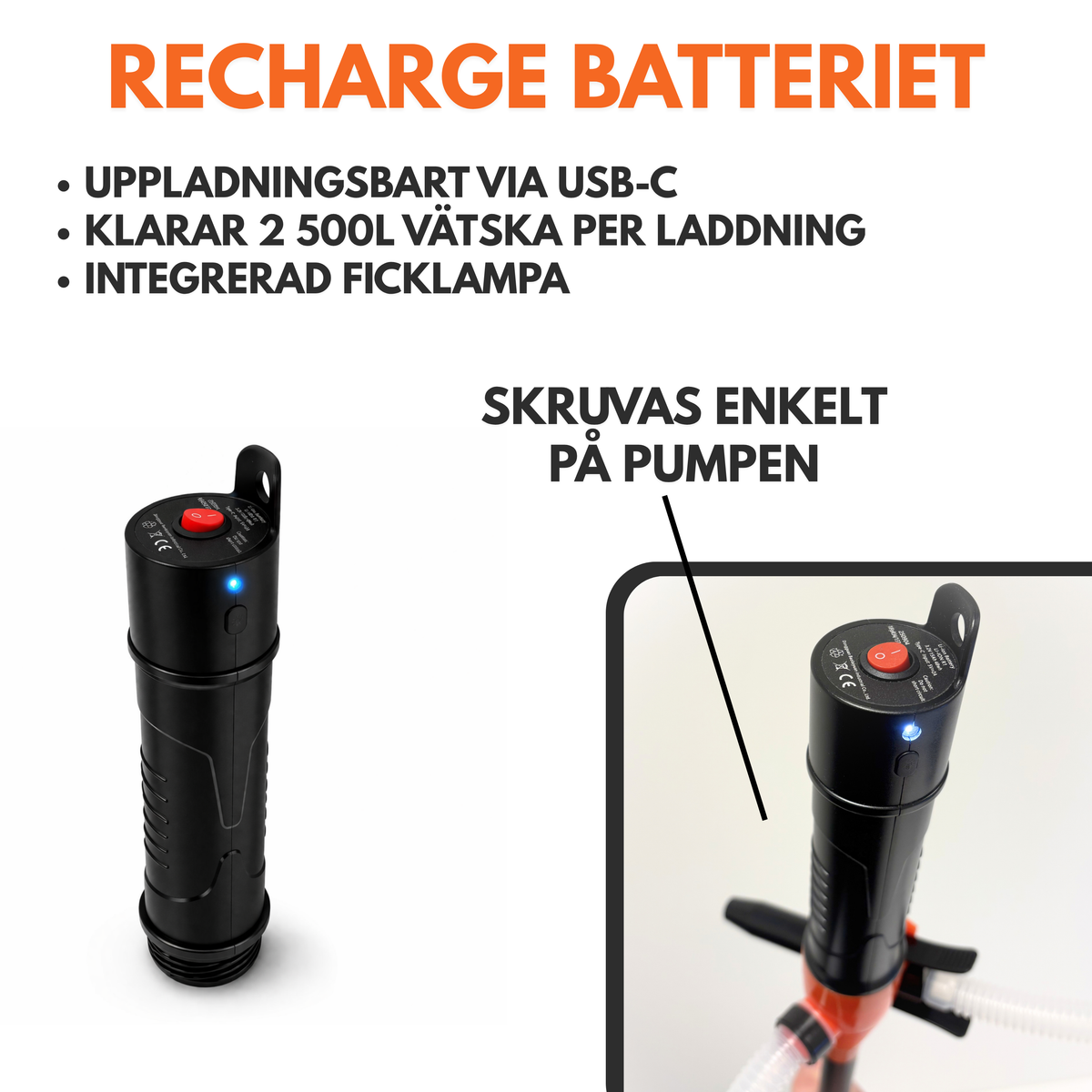 FuelMover™ Julpaketet – Alla pumpar + Recharge-batteriet